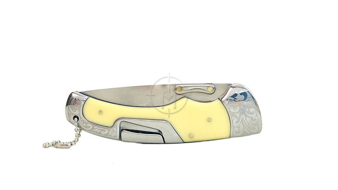 Składany nóż kieszonkowy / perła / mocna blokada