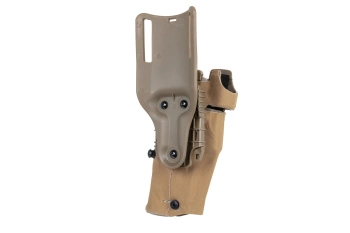 Wosport GB-87 holster with adapter and flipper (left-handed version) Tan