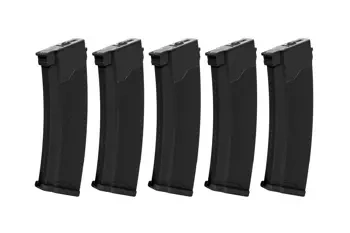 Set of 5 S-Mag magazines for J series - Hi-cap - black