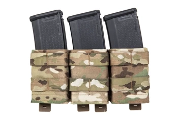 Triple open magazine pouch 7.62 mm Wosport Multicam