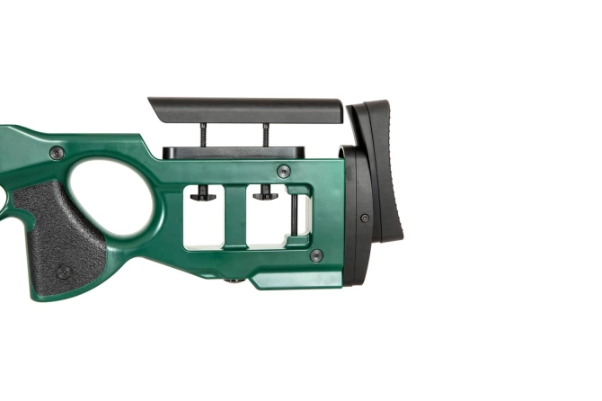 SV-98 CORE™ sniper rifle replica with bipod, scope and sound suppressor - russian green