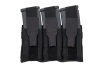 Triple magazine loader with flap Wosport Black