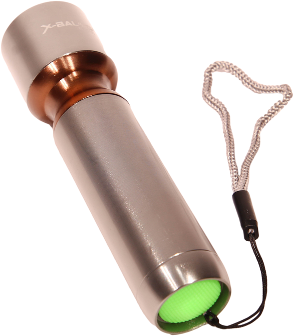 latarka srebrna z roznymi kolorami szyjki CBL-701