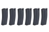 Set of 6 SRC Low-Cap magazines for M4 replicas for 70 rounds Black