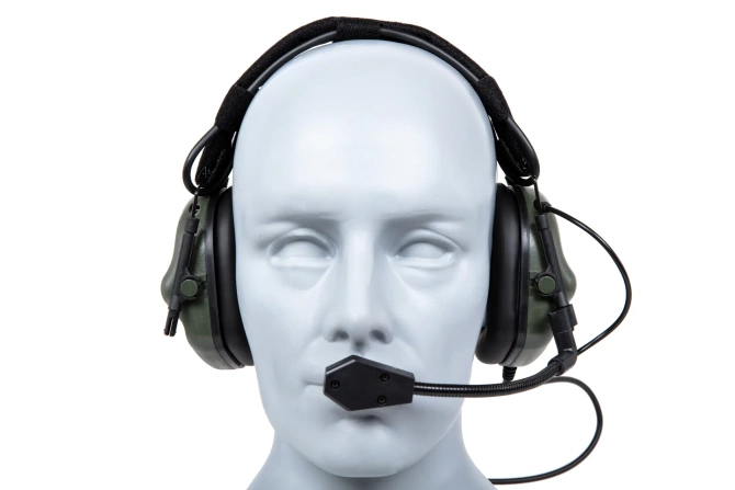 Taktyczne słuchawki Gen. 5 Wosport HD-19 Oliwkowe