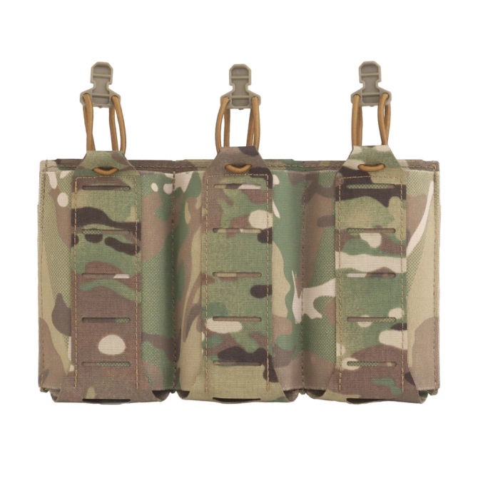 Potrójna ładownica Wosport na magazynki karabinowe Multicam