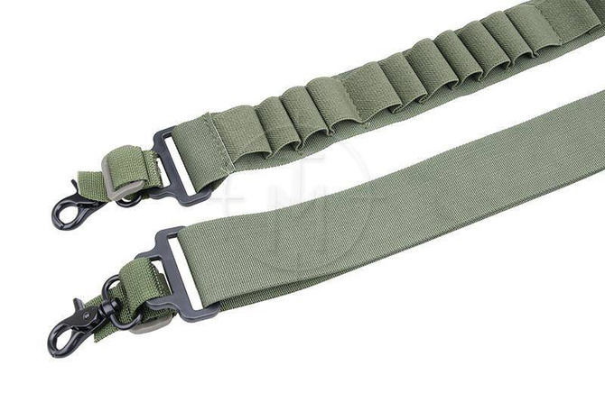 Pas nośny dwupunktowy z ładownicami na shellsy - Olive drab