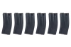 Set of 6 SRC Low-Cap magazines for M4 replicas for 70 rounds Black