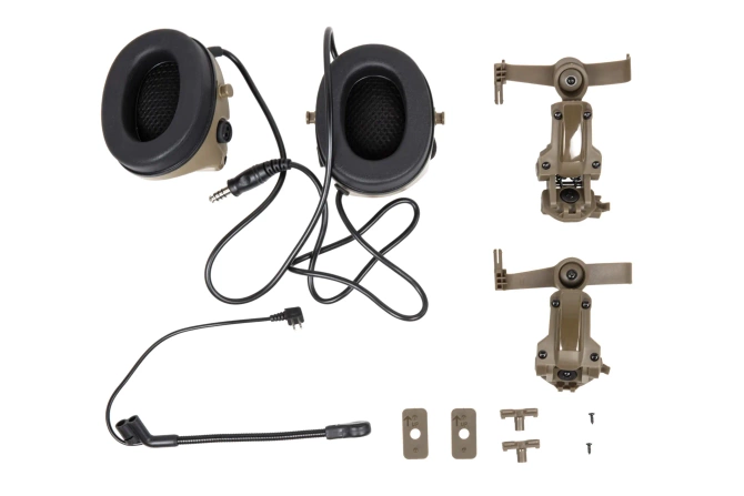 Wosport C5 HD-24-A Tan tactical headset