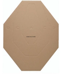 IPSC Range Solutions Cardboard Shields White/Brown 50pcs