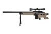 Specna Arms SA-S14 sniper airsoft rifle with scope and bipod Tan
