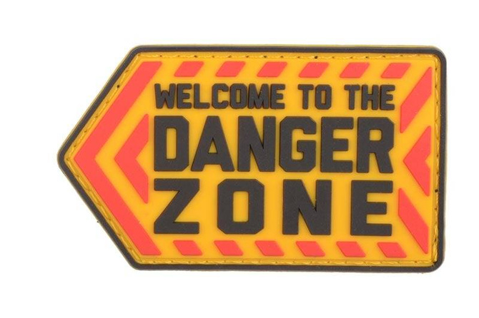Naszywka Danger Zone PVC - full color - MIL-SPEC MONKEY