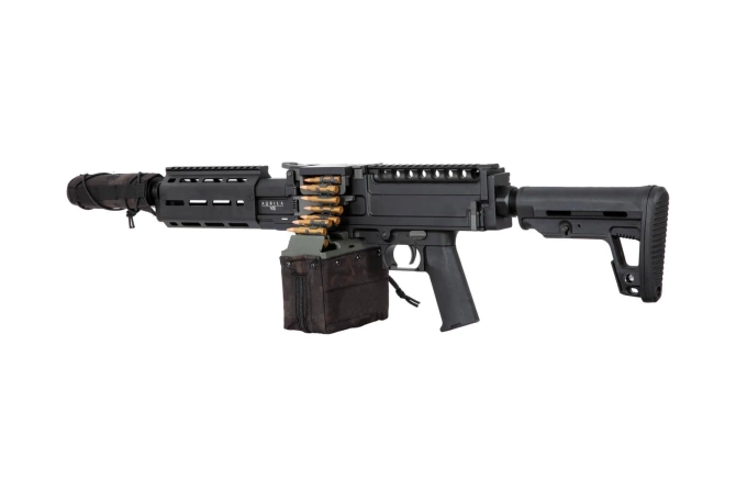 Replika lekkiego karabinu maszynowego AQUILA VII LMG - czarna