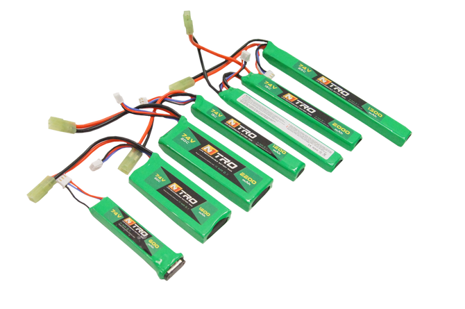 Akumulator LiPo 7,4V 1200mAh 15C (stick) pod pokrywę w AK - NITRO