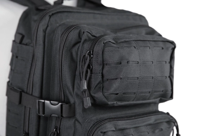 Laser-Cut medium patrol backpack - black