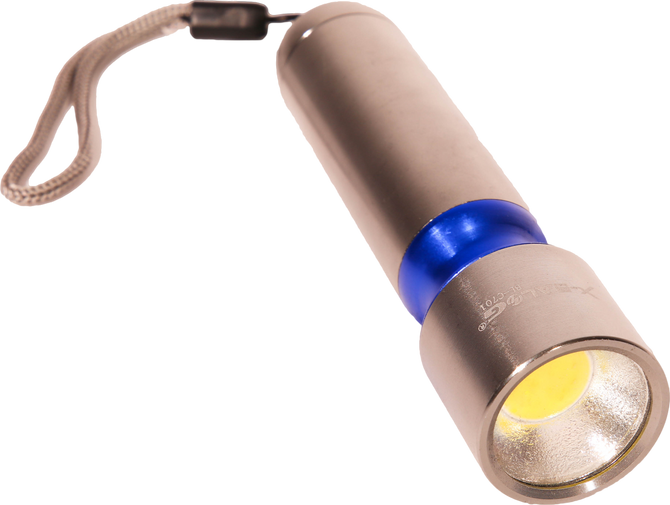 latarka srebrna z roznymi kolorami szyjki CBL-701