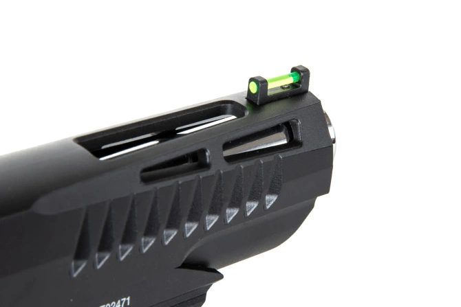 Pistolet ASG Modify Trinity Hi-Capa 5.1 (Nylonowy zamek) Green Gas Czarny