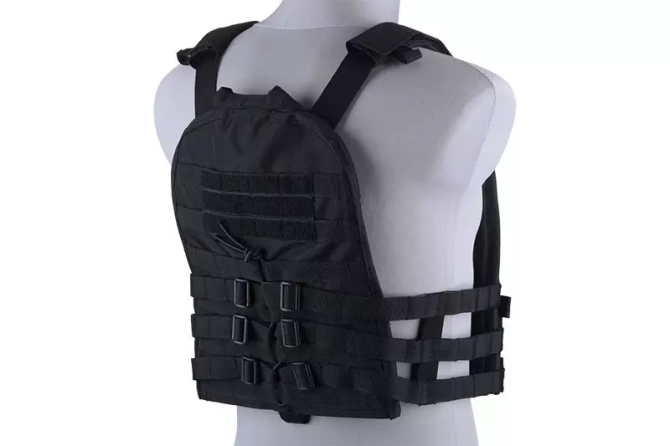 Plate Carrier w/ Removable Panel Tactical Vest - Black