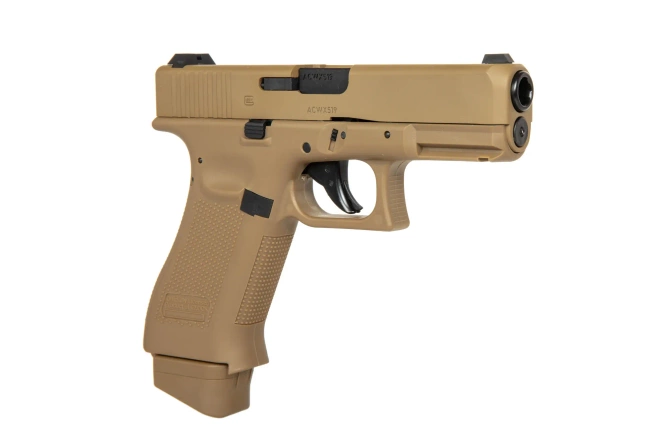 Replika pistoletu GBB Glock 19X CO2 - coyote