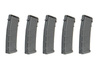 Zestaw 5 magazynków mid-cap typu PMAG 140 kulek do replik M4/M16 - szary