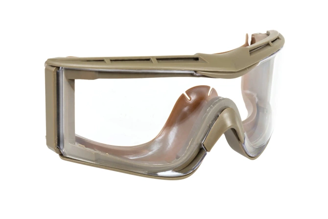 Wosport GG-005 tactical goggles with interchangeable lenses Tan