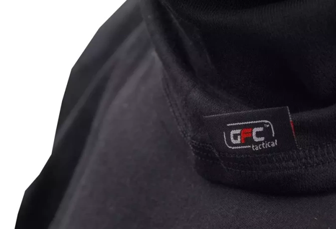 Pół kominiarka termoaktywna z nadrukiem - CZARNA