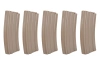 Set of 5 Mid-Cap SRC magazines for AR/M4 for 140 pellets Tan + speedloader