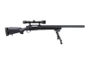 SW-04J Army sniper rifle replica (with scope and bipod) - black