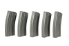 Set of 5 Mid-Cap 120 BB Magazines for M4/M16 Replicas - Grey