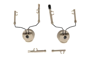 Adapter słuchawek TacSky typu Comtac na szyny typu MTEK Dark Earth