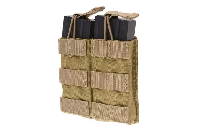 Double Open Top Pouch for M4/M16 Magazines - Khaki