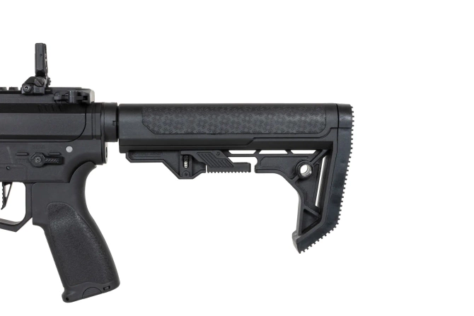 Pistolet maszynowy ASG Specna Arms M4 SA-FX02 FLEX™ HAL ETU Czarny z pomarańczowym urządzeniem wylotowym