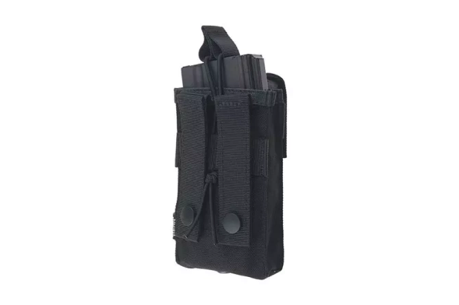Open Top 1+1 Pouch - Black