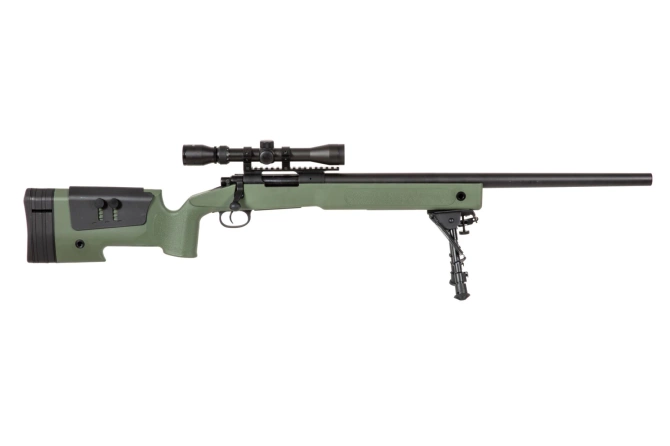 SA-S02 CORE™ Sniper Rifle Replica with Scope and Bipod - Olive Drab