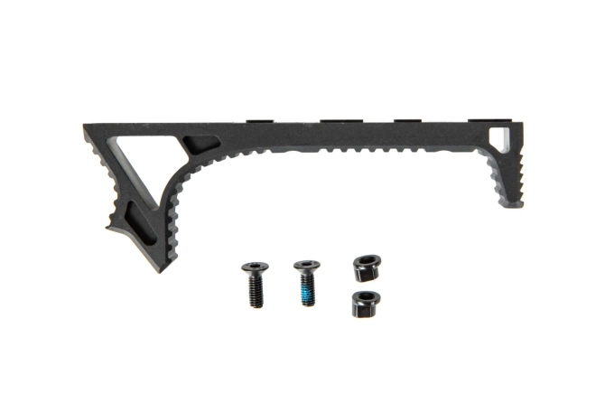 Aluminum KeyMod Angled Forward Grip - Black