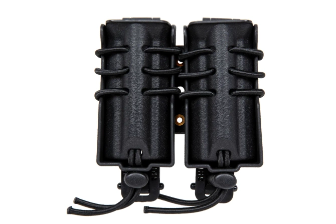 Ładownica na 2 magazynki 9mm Wosport Urban Assault Quick Pull Czarny