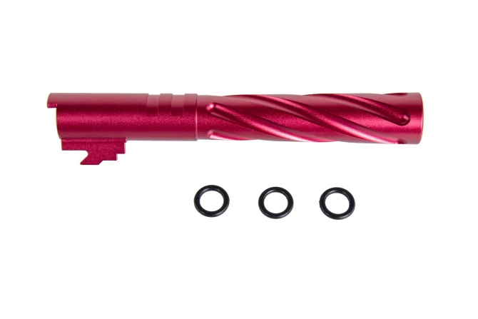 Aluminum outer barrel LA Capa Customs TORNADO for TM Hi-Capa 5.1 replica Red