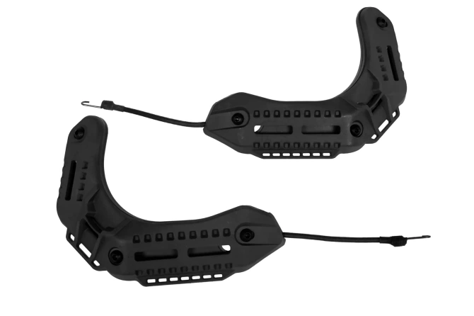 Mounting rail set for Wosport Type MK helmets Black