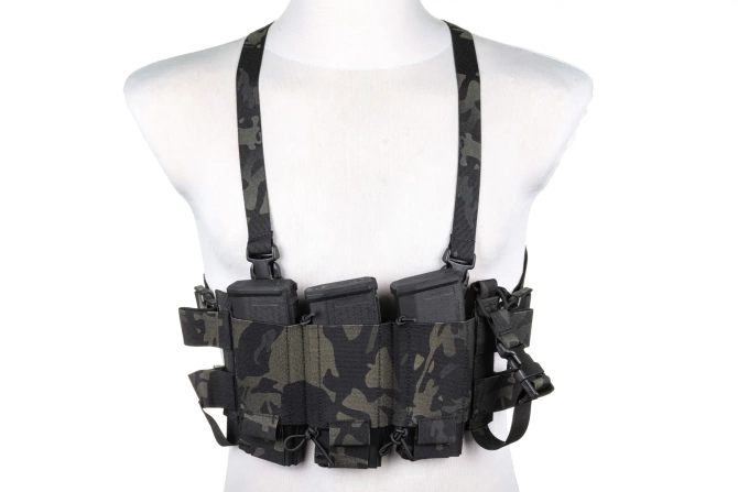 Minimalist Chest Rig waistcoat Wosport VE-108 MC Black