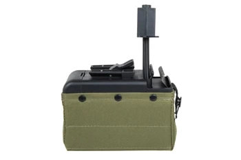 A&amp;K electric box magazine for 2,000 rounds for M249 type replicas Olive