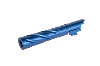 Aluminiowa lufa zewnętrzna LA Capa Customs TORNADO do replik TM Hi-Capa 4.3 Niebieska