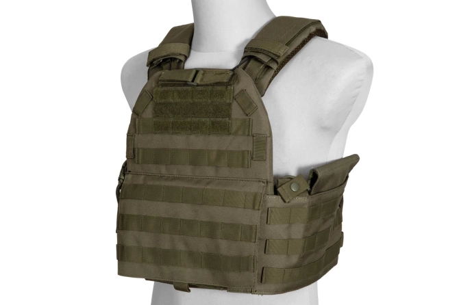 Quick Release Tactical Plate Carrier - olive green