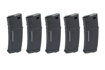 Magazynek Mid-Cap 130/ 30 kulek Arcturus EMM M4/M16 Variable-Cap do replik M4/M16 Czarny (5 pack)