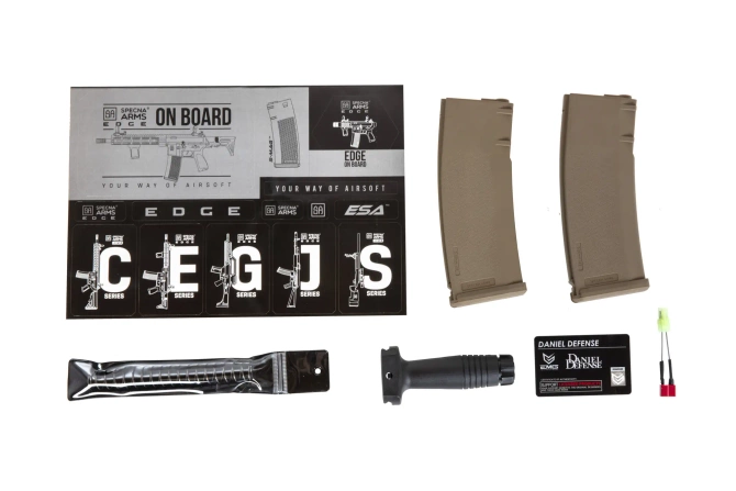 Karabinek M4 ASG Specna Arms Daniel Defense® MK18 SA-E19 EDGE™ HAL ETU Chaos Bronze