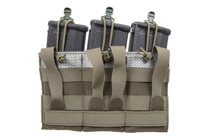 Front panel for three 5.56 MG-87-RG magazines