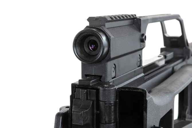 SRC DUAL POWER SR36K COB-301 airsoft carbine with bipod and scope Black