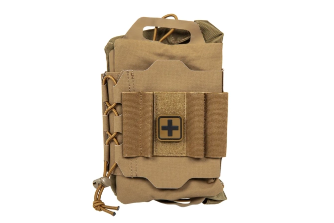 Tactical tear-off first aid kit with Velcro Wosport Coyote Brown