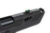airsoft SRC Dark Viper DUAL POWER pistol with green gas magazine Black