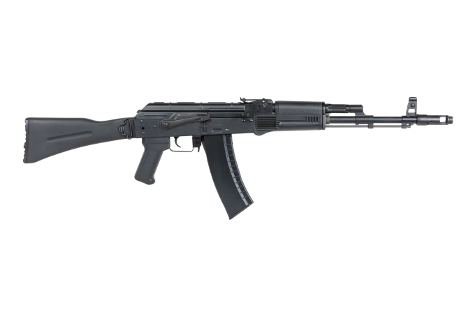 ICS Airsoft MAR M airsoft carbine with folding stock Black