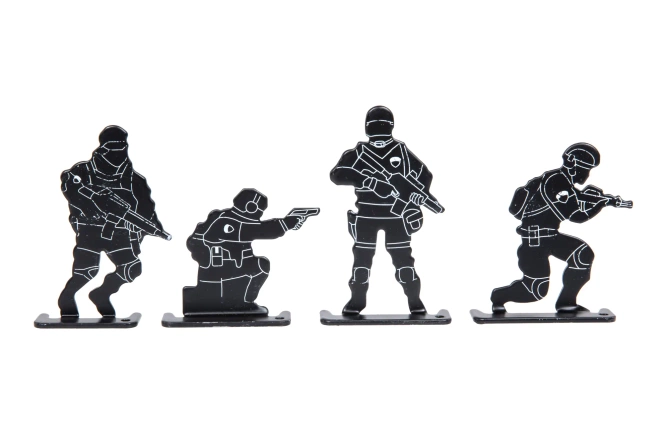 Cztery treningowe cele strzeleckie Wosport